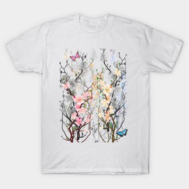 Beautiful Blossoms of Sakura Flower T-Shirt by tatzkirosales-shirt-store